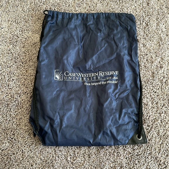 Navy blue case western university drawstring bag - Picture 1 of 3